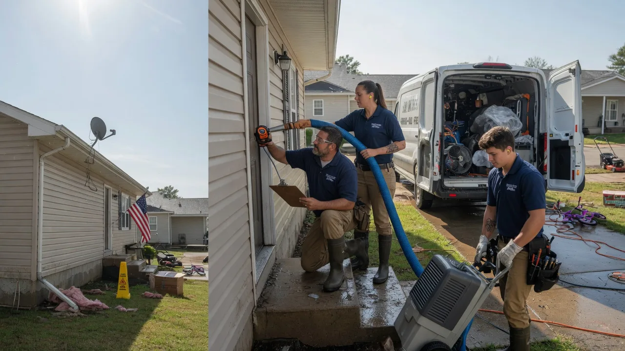Ceiling Water Damage Restoration in New Market, IA near me